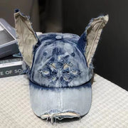 Washed Denim Cap
