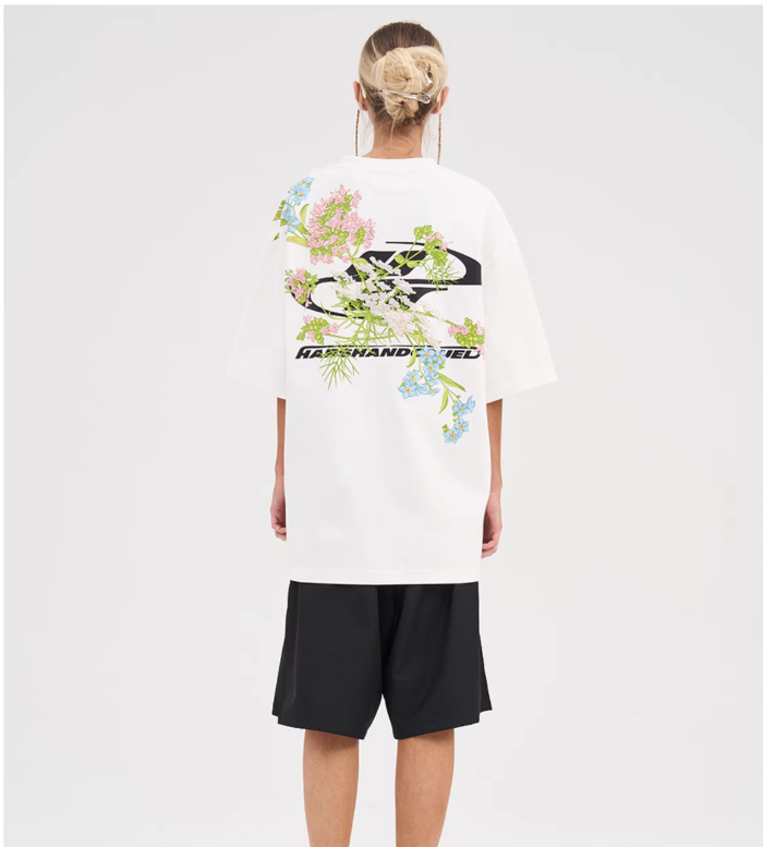 Floral Embroidered Cotton Short-Sleeve T-Shirt