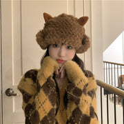 Cozy Cat Ear Hat Cold Proof