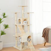 Multi-Level Cat Tree Tower With Plush Perches, Sisal Scratching Posts & Cozy Cave - Sturdy Cat Condo With Hunting Toys, -Tip Base & Easy Assembly For Indoor Cats/Kittens - 2-Story Cat Furniture Wit...