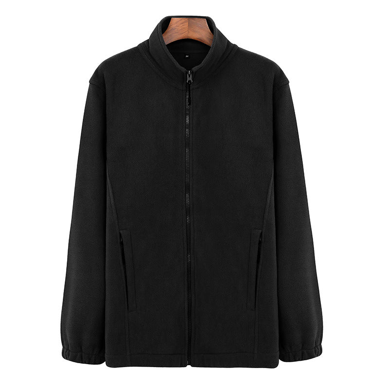 Warm Zip-Up Polar Fleece Winter Sports Sweater Coat