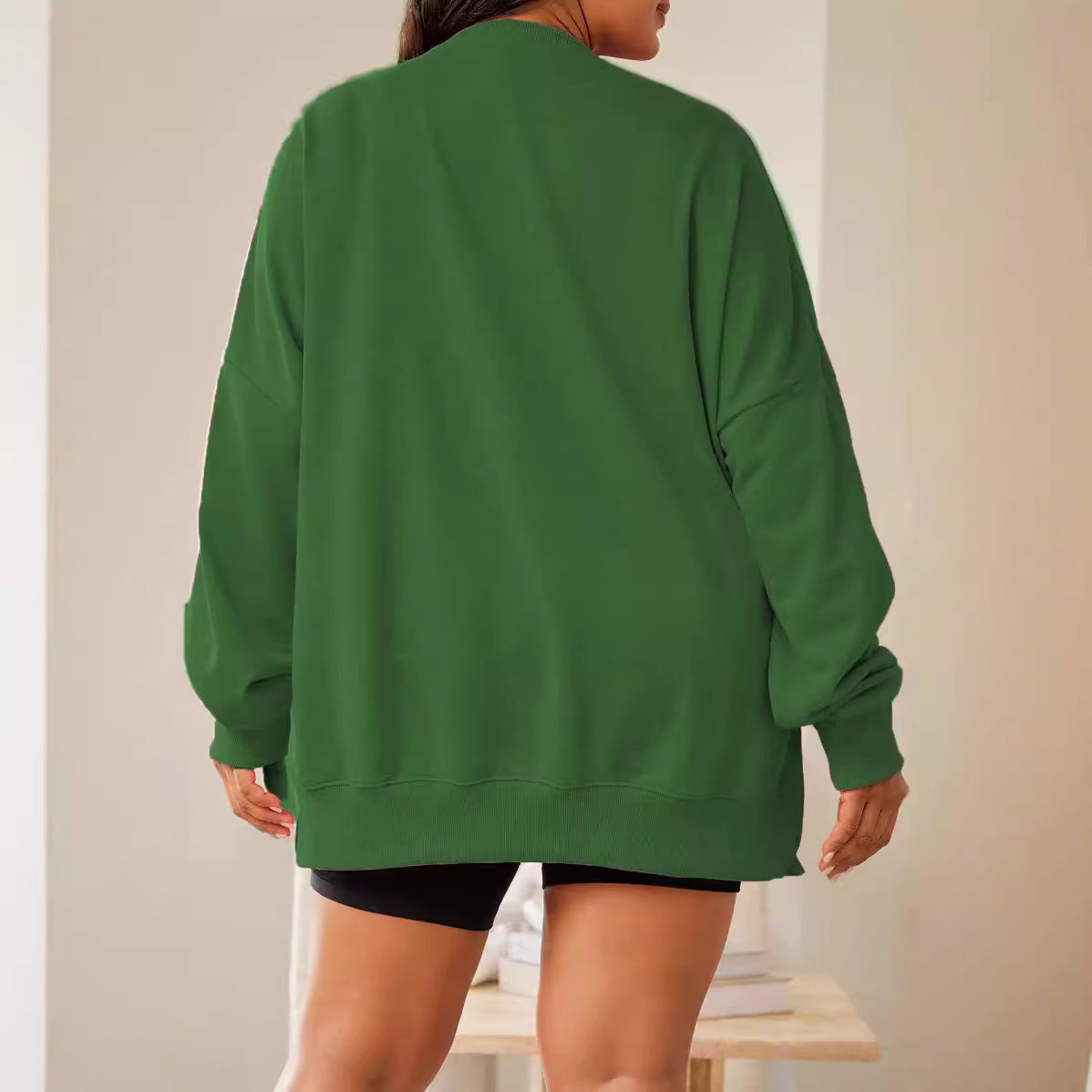 Women's Christmas Sequined Loose Casual Long Sleeve Sweater