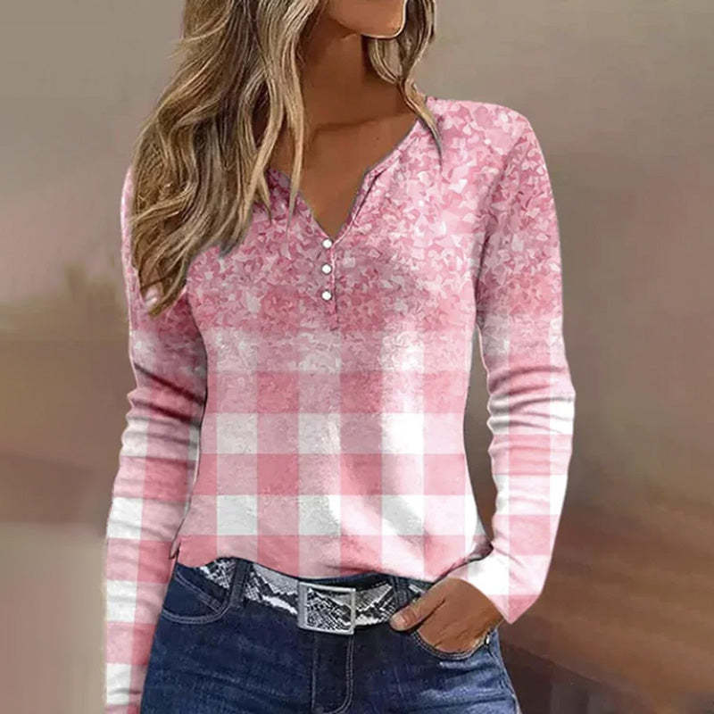 Vibrant 3D Digital Print Casual Sweet Women's T-Shirt