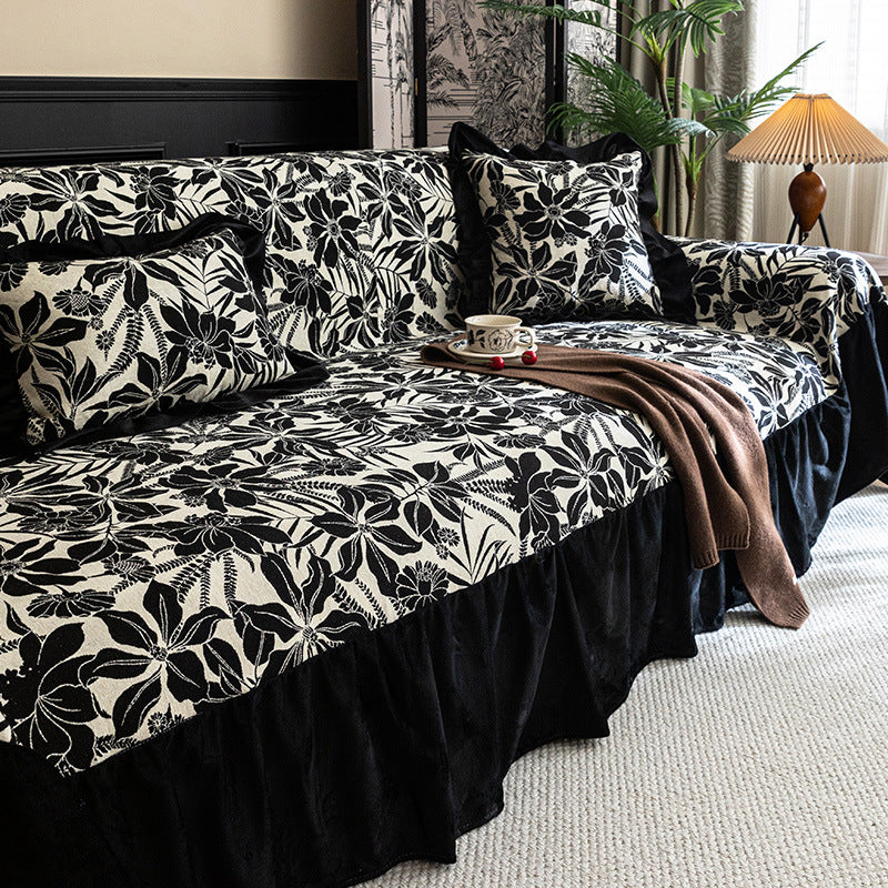 French-style Vintage Sofa Cover Non-slip Seat Cushion