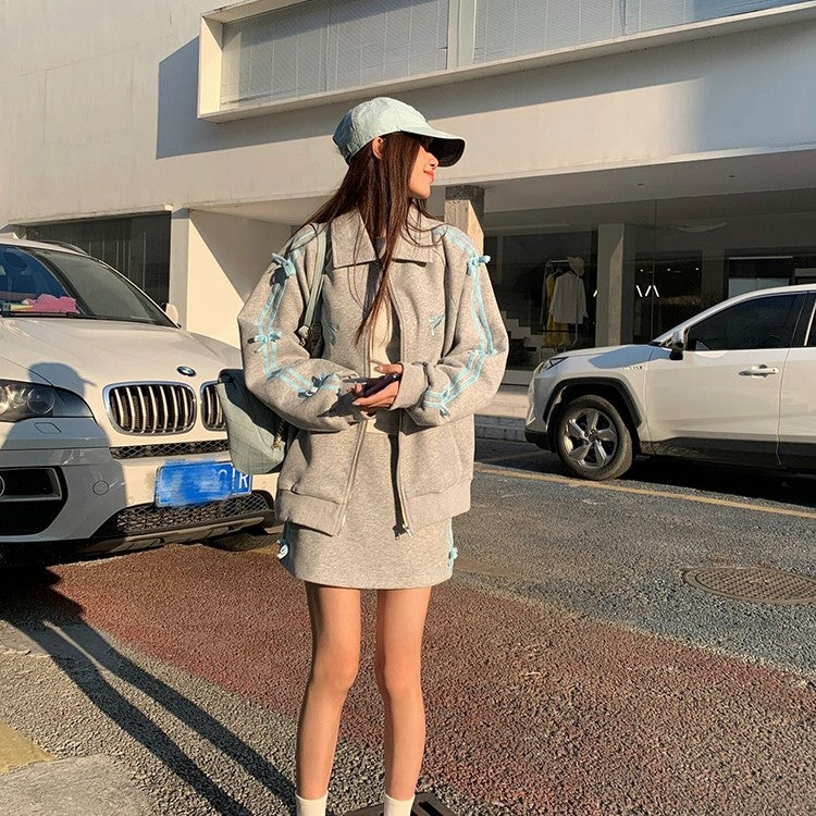 Plush Thickened Zip Hoodie with Warm Inner Lining