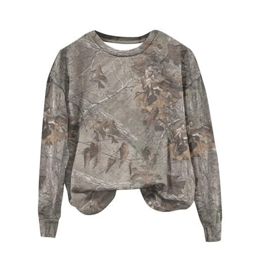 3D Digital Print Casual Long-Sleeve Round Neck Pullover
