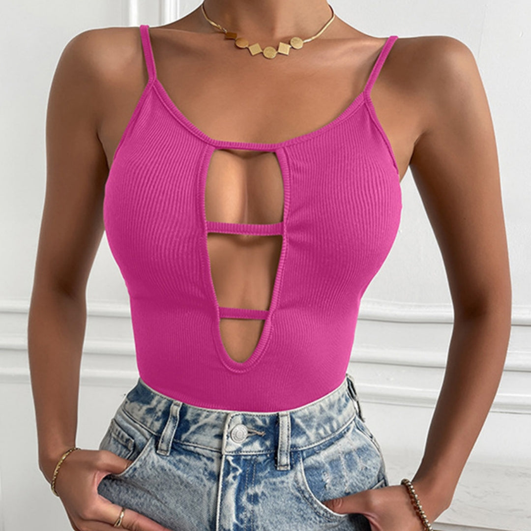 Sexy Backless Hollow Street Style Jumpsuit