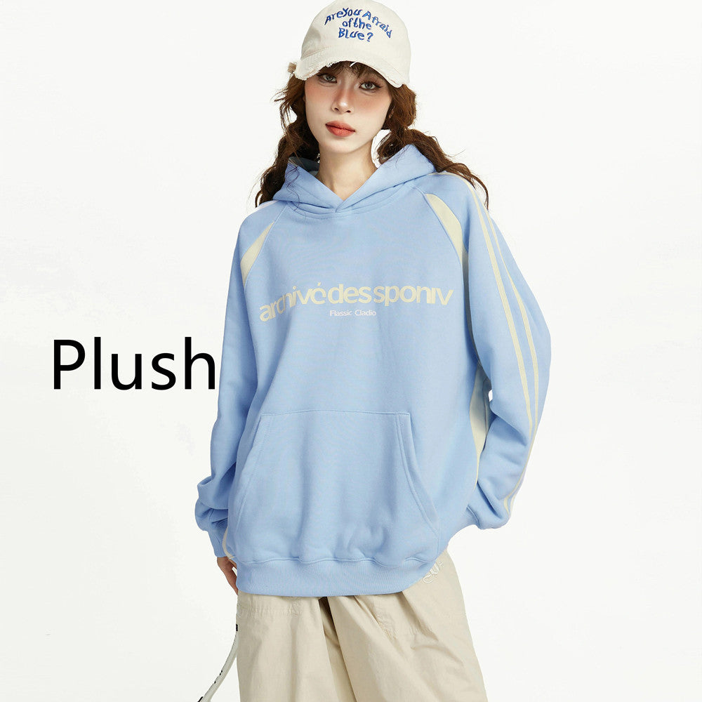 Women's Oversized Fall Hooded Pullover Sweater