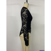 Versatile Black Long-Sleeve Casual Women's Jumpsuit