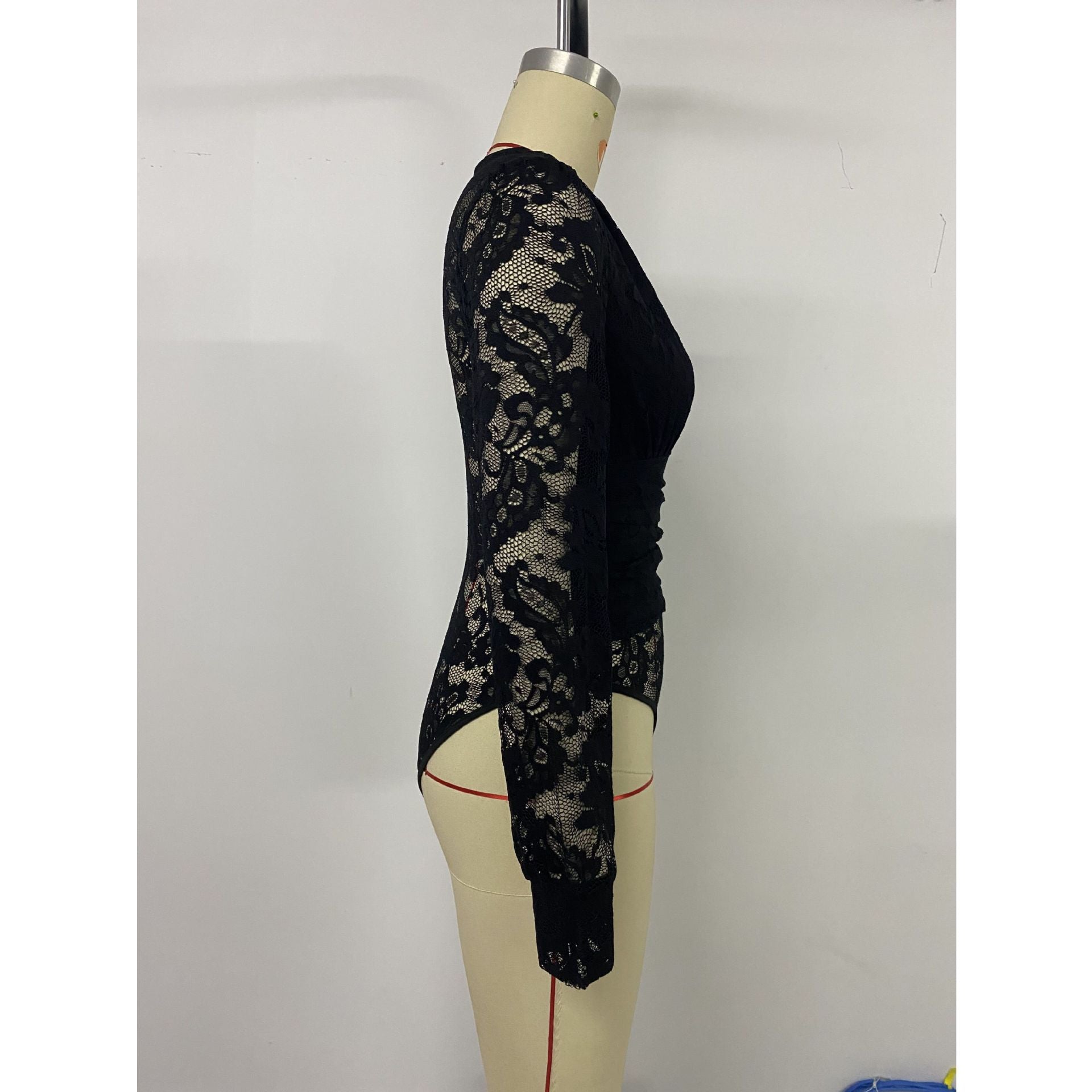 Versatile Black Long-Sleeve Casual Women's Jumpsuit