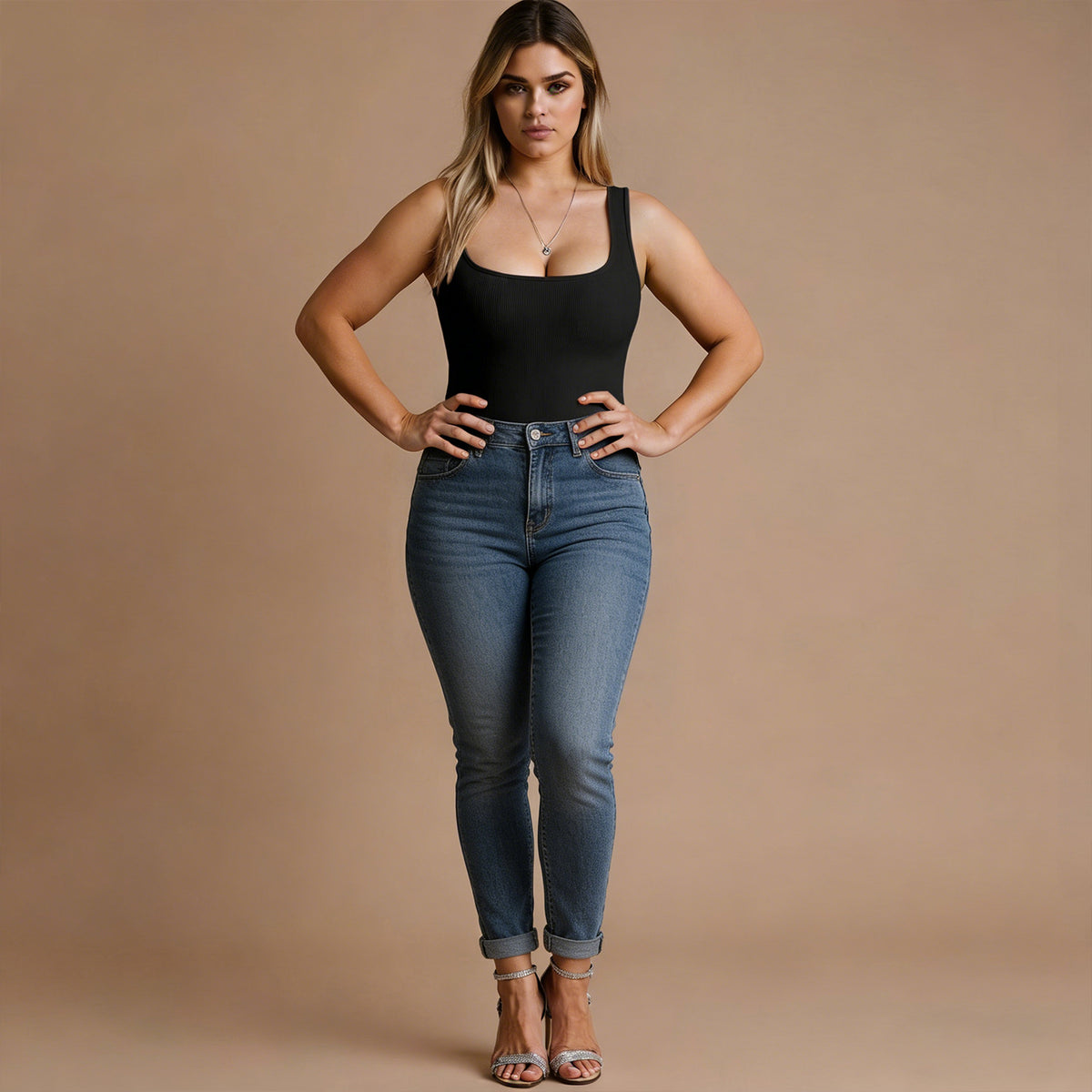 Women's Waist Trainer Tummy Slimmer Body Shaper Bodysuit