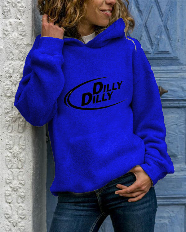 Animal Print Hooded Sweatshirt - Cozy Long Sleeve Pullover