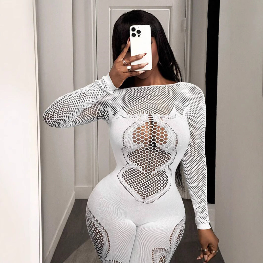 Women's Slim-Fit One-Piece Knit Jumpsuit