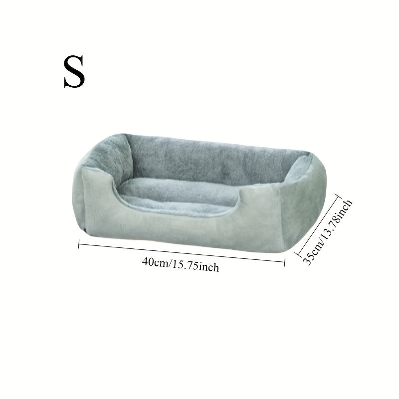 Thickened Warm Dog Bed 1pc Thickened Warm Dog Bed  Soft Comfortable Non-collapse Pet Bed For All Seasons  Medium Small Large Dogs Multi-size Options