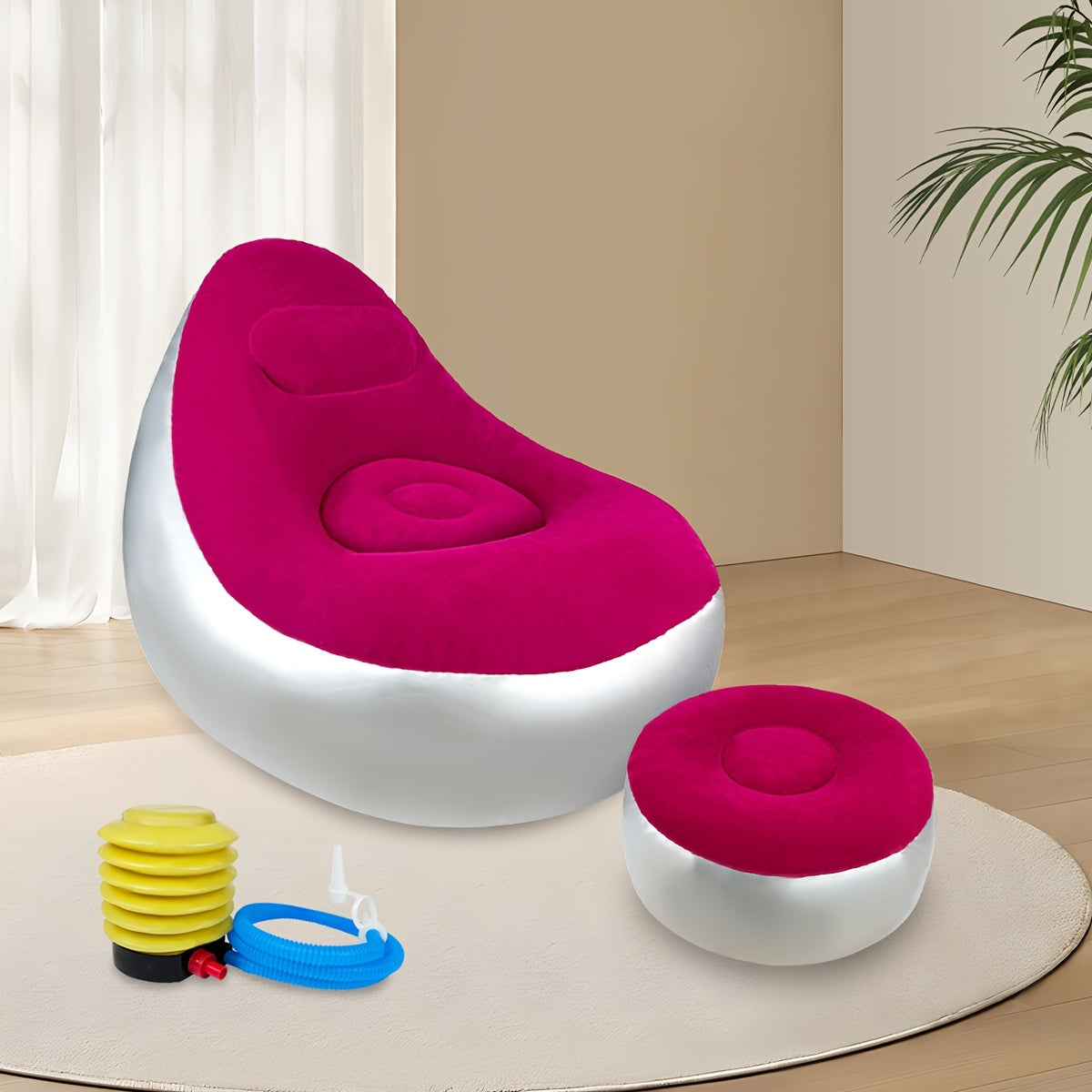 Modern White Irregular Cloud Coffee Table with 4-Leg Design
