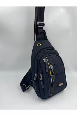 Unisex cross body bag in durable fabric