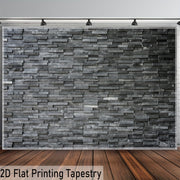 [ 2D Flat Printing] 1pc Ultra Large Size Concave-Convex Brick Wall Photo Background Wall Tapestry Polyester Aesthetic Tapestry for Living Room Bedroom Office Home Room Party Decoration with Free…