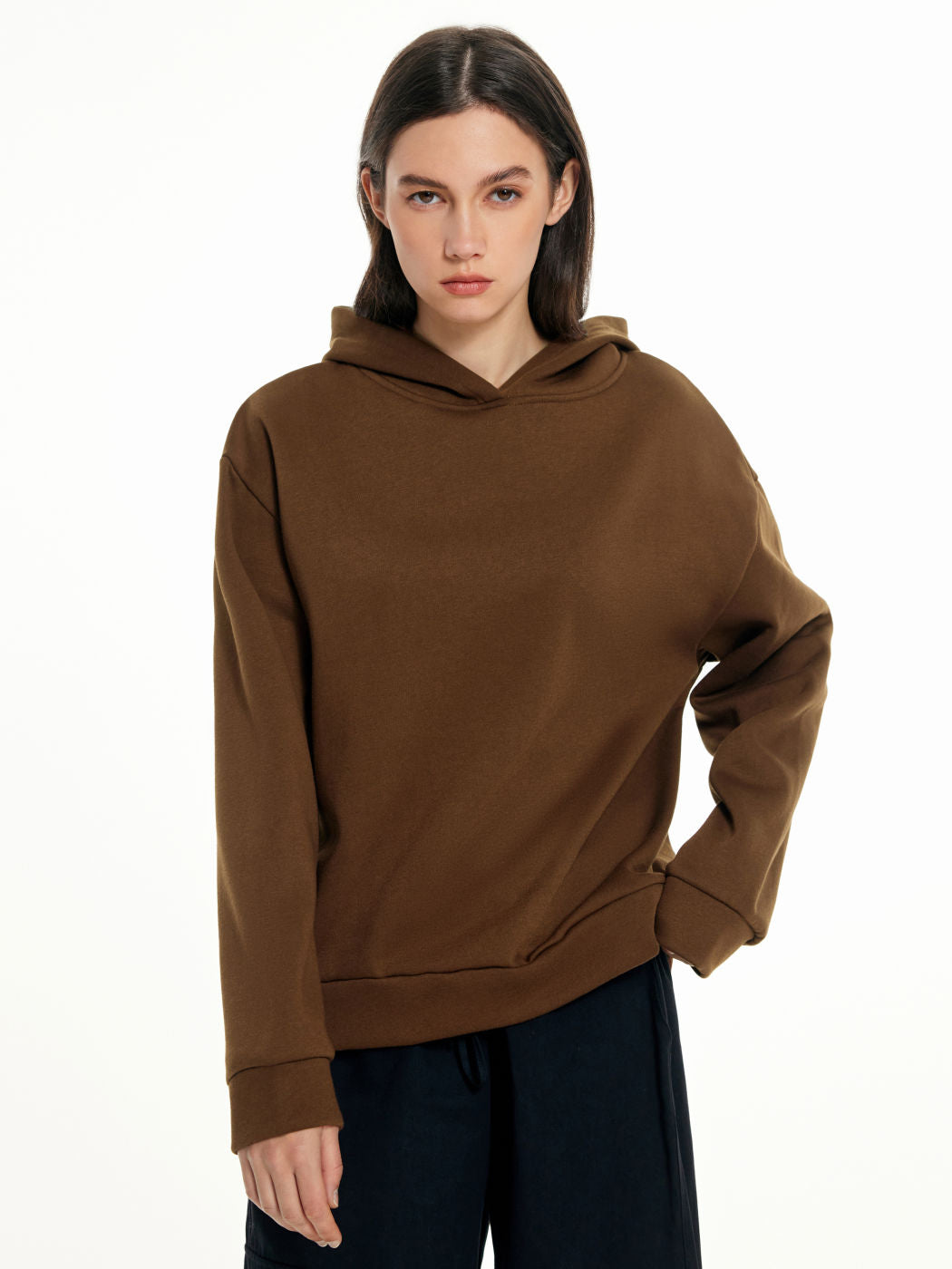 Casual Letter Print Long-Sleeve Hooded Sweatshirt