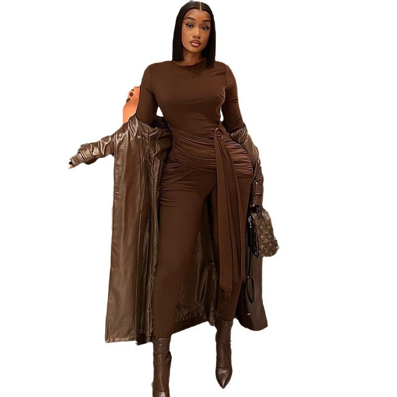 Women's Long Sleeve Fitness Bodysuit