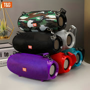 TG534 Portable Wireless Speaker with Dual Speakers, TWS Stereo Hi-Res Audio, Hands-free Call/FM/TF Card/U Disk, Connect to Mobile Phone/Tablet/TV, Support Plug-in Card U Disk, Compatible with TF Ca...