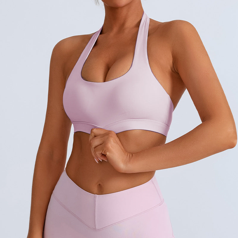 High-Elastic Quick-Dry Workout Bra with Chest Pad & Beauty Back