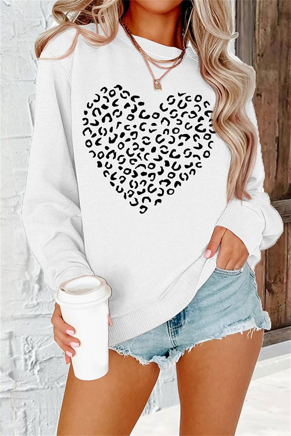 Plus Size 3D Printed Casual Long Sleeve Hoodie