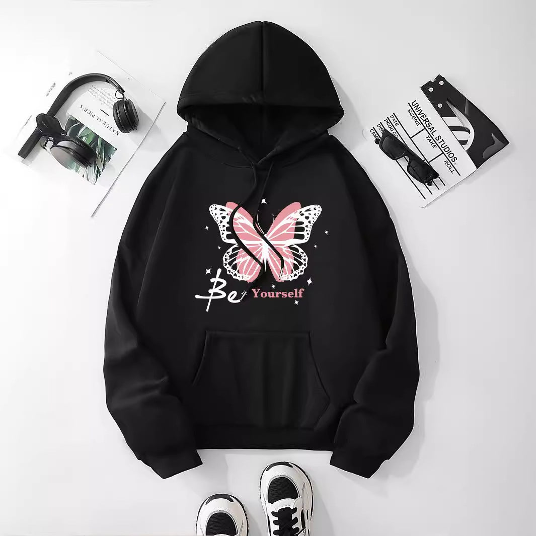 Butterfly Be Yourself Women's Graphic Hoodie