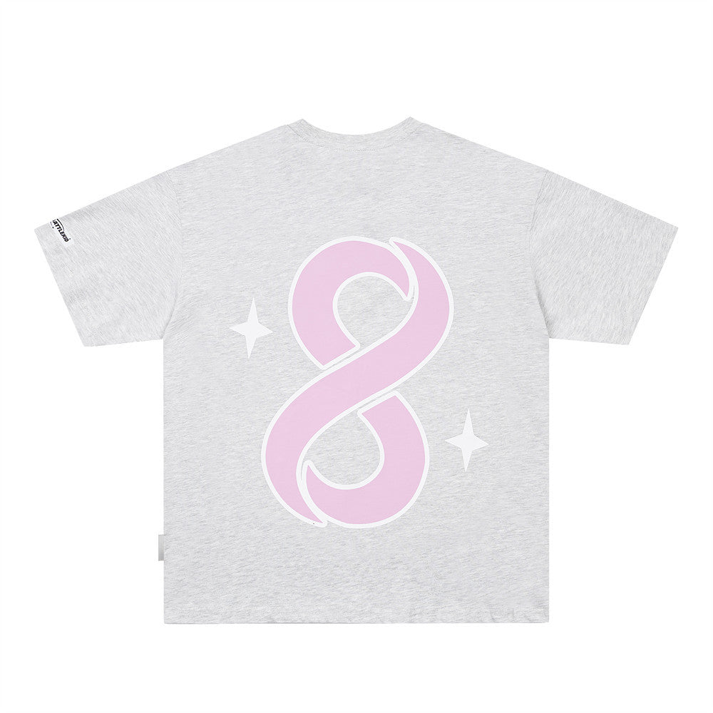 Men's Digital 8 Print Cotton Short-Sleeve Tee