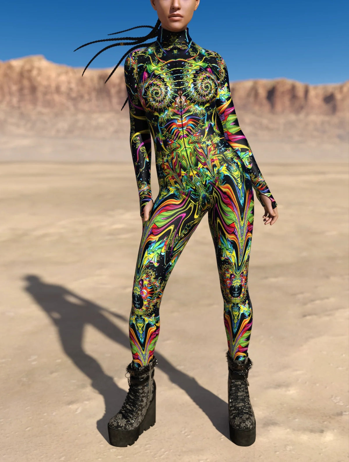 Video Game Pattern Digital Printing Cosplay Cosplay Clothes Tight Jumpsuit