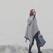 Geometric Cashmere Scarf Double-Sided Soft Warm