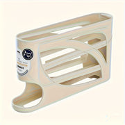 4‑Tier Rolling Egg Rack – Side‑Door Design, Holds Up to 30 Eggs, Glossy Finish with Handle