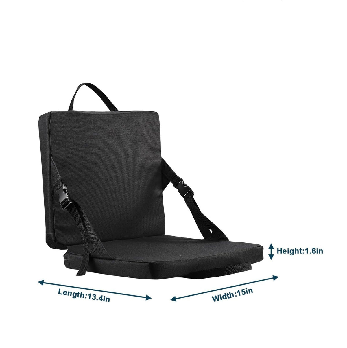 Portable Folding Outdoor Seat Cushion - Waterproof Stadium Chair Pad