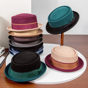 Classic British-style Felt Hat for Women