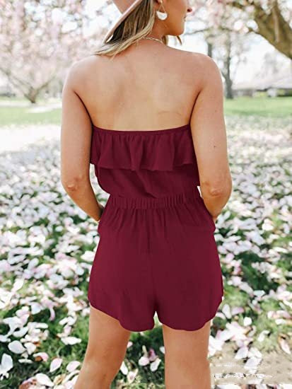 Chic Off-Shoulder Ruffle Jumpsuit