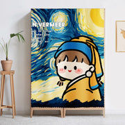 Printed Velcro Cabinet Curtain Cartoon Children's Room