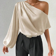 Elegant Off-Shoulder Loose T‑Shirt – Summer Breeze Style