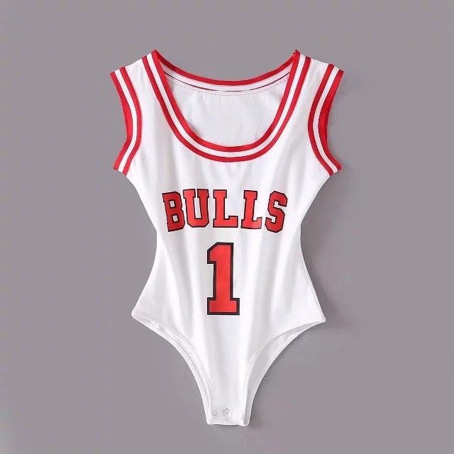 Women's Letter Print One-Piece Swimsuit Bikini Tank Top Shorts