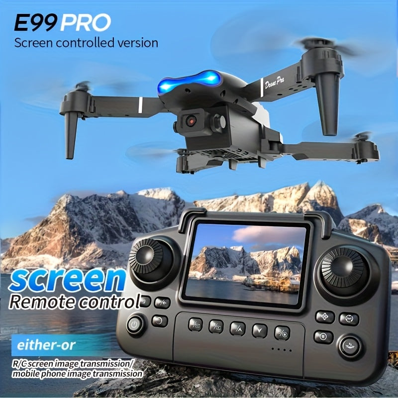 NEW Drone MAX Upgrade Edition NEW Drone MAX Upgrade Edition with 2 Batteries - Screen Control, Dual Camera, Obstacle Avoidance, Brushless Motor, Foldable Arms, Ideal for Night Flying, Remote Contro...