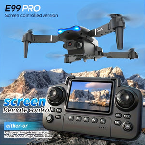NEW Drone MAX Upgrade Edition NEW Drone MAX Upgrade Edition with 2 Batteries - Screen Control, Dual Camera, Obstacle Avoidance, Brushless Motor, Foldable Arms, Ideal for Night Flying, Remote Contro...