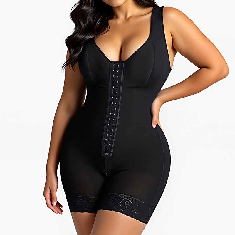 Seamless Zip-Crotch Waist Trainer & Tummy Control Shaper