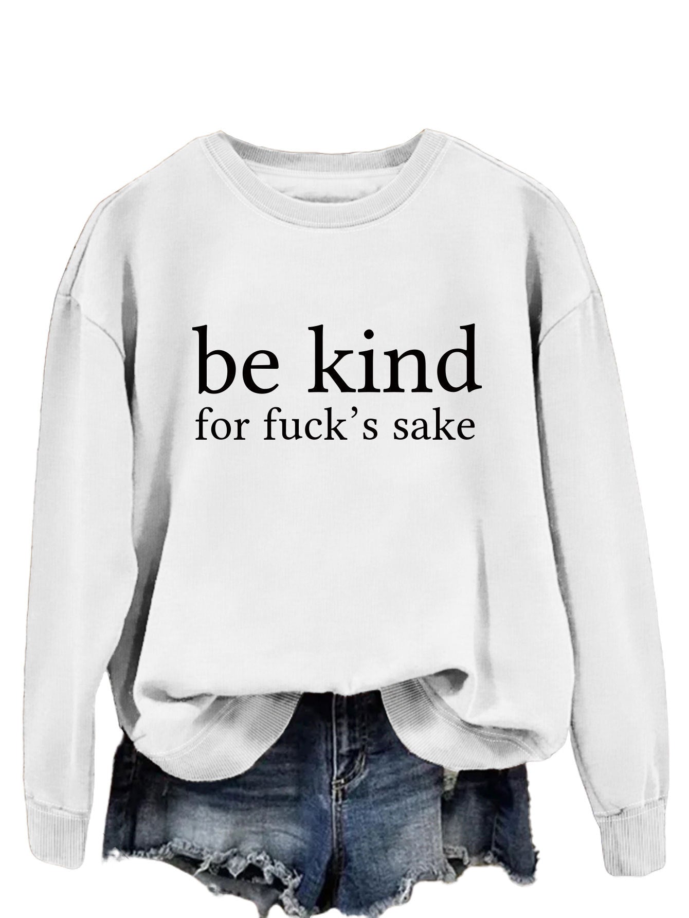 Cozy Cotton Women's Letter Print Pullover Hoodie