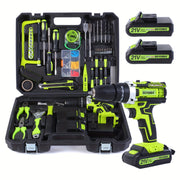 Rechargeable Multi-Function Electric Drill Kit - Perfect for DIY and Home Projects, Includes Lithium Battery, Impact Gun Drill Bit, and Screwdriver Function - Beadwork and Jewelry Making Household ...