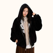 Reversible Fleece-Lined Padded Zip Hoodie