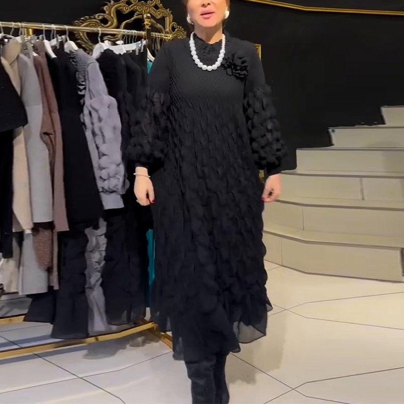 Women's Loose and Stylish Long Sleeves Dress