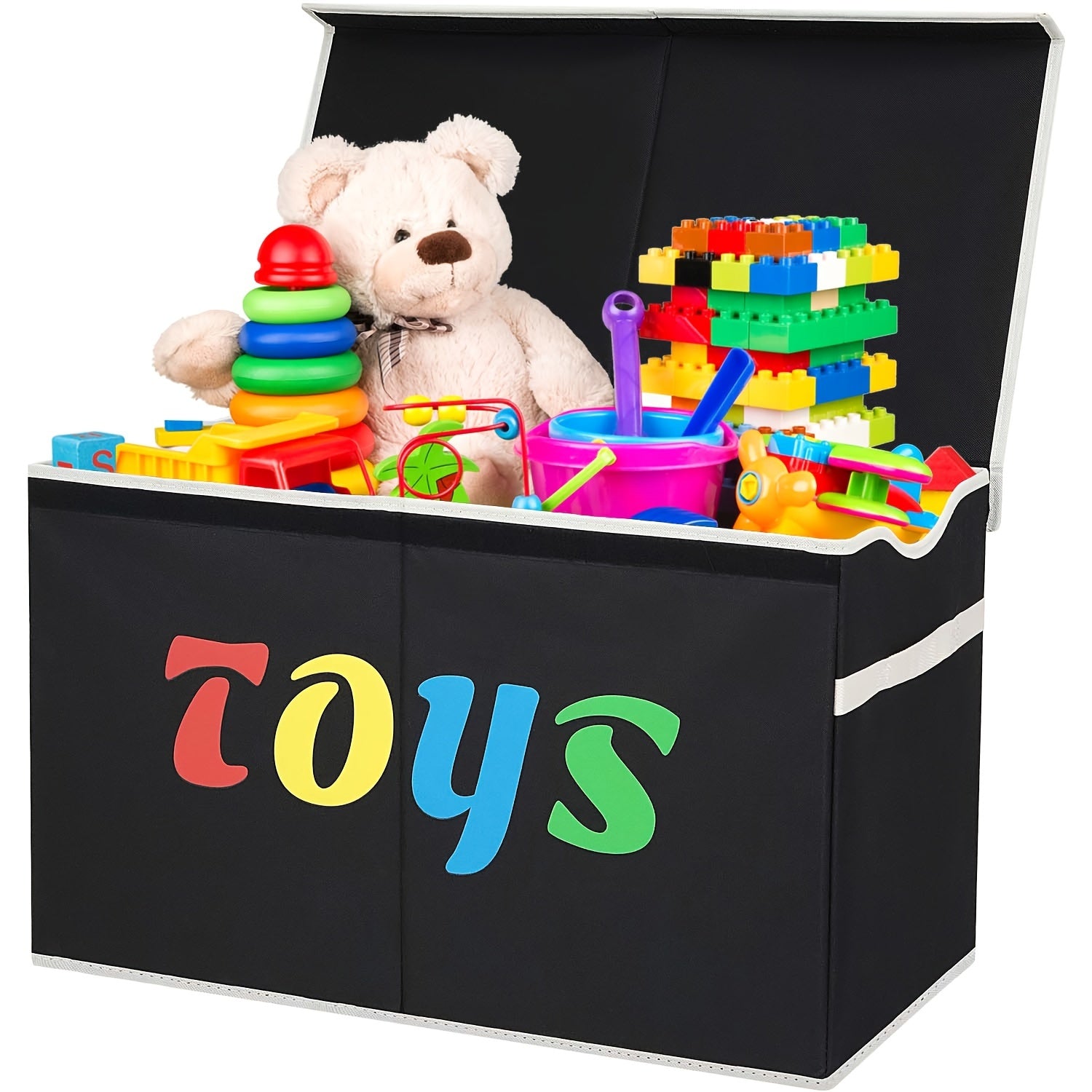 120 L Collapsible Extra‑Large Storage Box with Lid – Sturdy Organizer for Kids’ Rooms, Living Areas and Nurseries