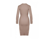 Hanging skirt button decoration slit dress