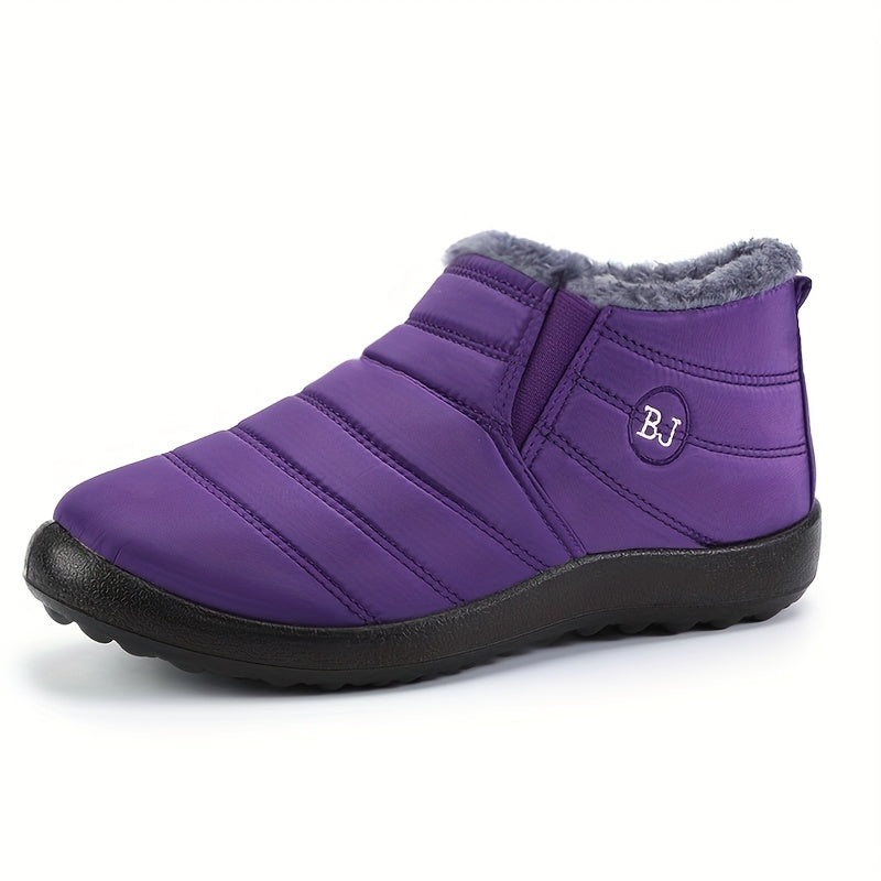 Ultra‑Warm Unisex Winter Boots – Non‑Slip Thick Sole, Arctic Warmth, Low Heel, Round Toe