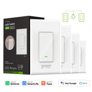 3-Way Wi-Fi Smart Light Switch with Scheduling Timer and Voice Control