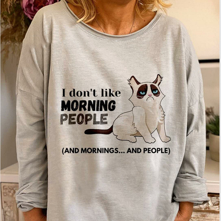 Women's Dynamic Print Loose Sweatshirt