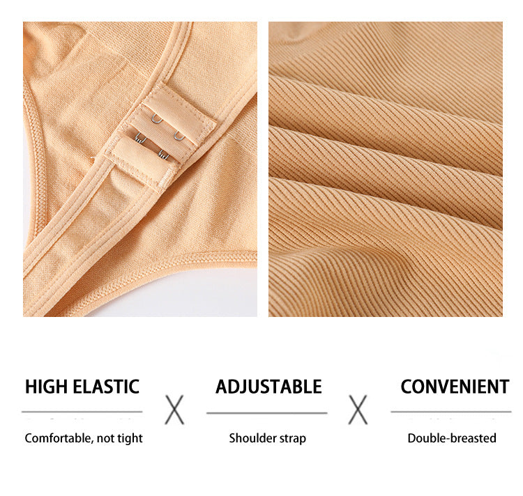 Plus Size Seamless One-Piece Body Shaper & T-Shaped Corset